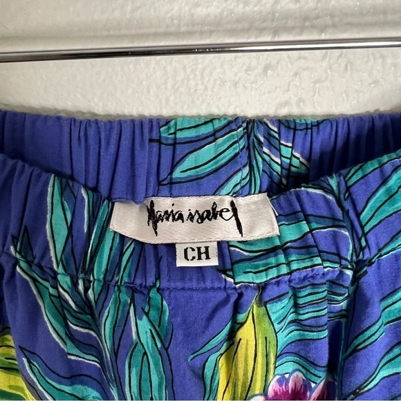 Maria Isabel Womens Boho Maxi Skirt Floral Tropical Elastic Waist Size CH(S) - Picture 9 of 12